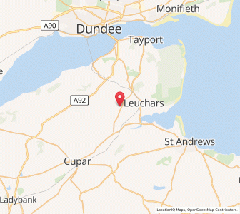 Map of Balmullo, ScotlandScotland