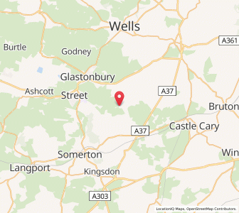 Map of Baltonsborough, EnglandEngland