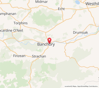 Map of Banchory, ScotlandScotland