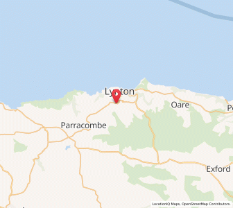 Map of Barbrook, EnglandEngland