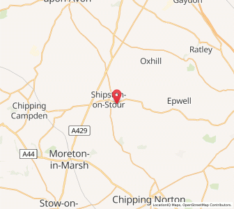 Map of Barcheston, EnglandEngland