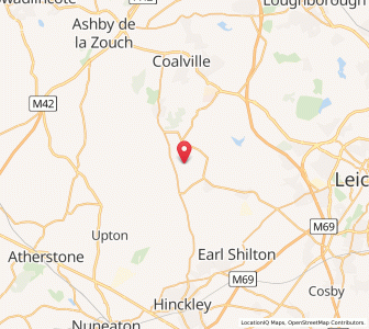 Map of Barlestone, EnglandEngland