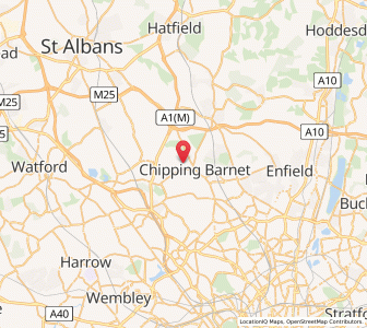 Map of Barnet, EnglandEngland