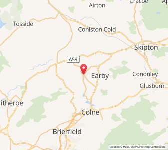 Map of Barnoldswick, EnglandEngland