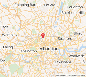 Map of Barnsbury, EnglandEngland