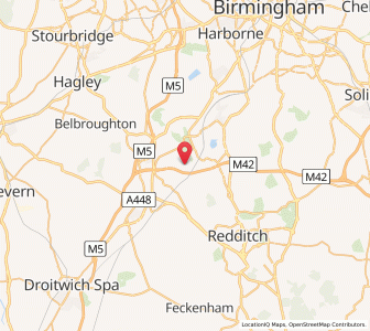 Map of Barnt Green, EnglandEngland