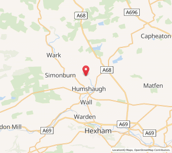 Map of Barrasford, EnglandEngland