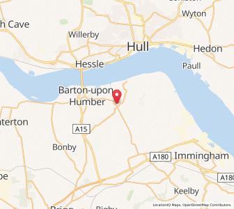 Map of Barrow upon Humber, EnglandEngland