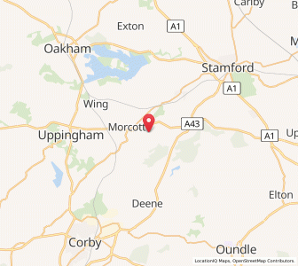 Map of Barrowden, EnglandEngland