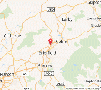 Map of Barrowford, EnglandEngland
