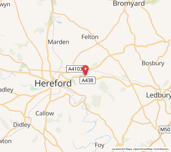 Map of Bartestree, EnglandEngland