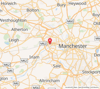 Map of Barton upon Irwell, EnglandEngland