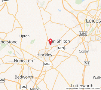 Map of Barwell, EnglandEngland