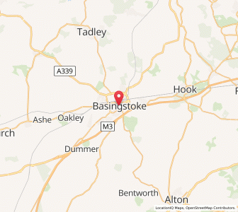 Map of Basingstoke, EnglandEngland