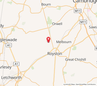 Map of Bassingbourn, EnglandEngland