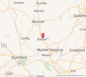 Map of Baston, EnglandEngland