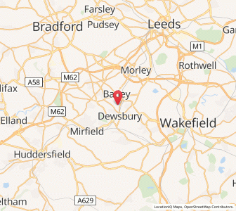 Map of Batley, EnglandEngland