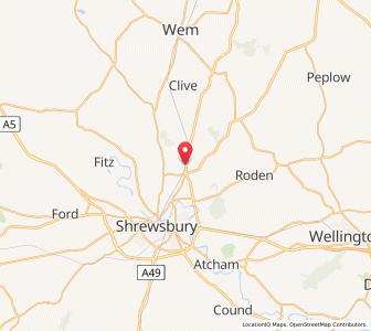 Map of Battlefield, EnglandEngland