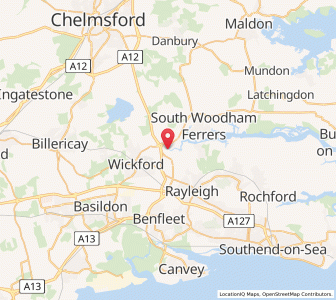 Map of Battlesbridge, EnglandEngland