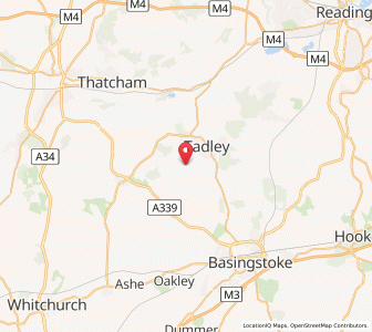 Map of Baughurst, EnglandEngland