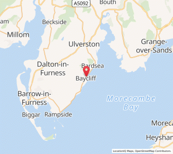 Map of Baycliff, EnglandEngland
