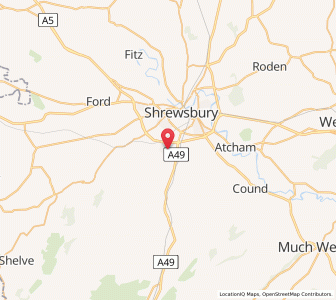 Map of Bayston Hill, EnglandEngland