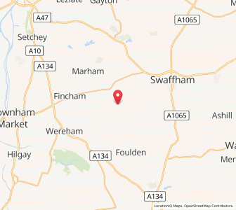 Map of Beachamwell, EnglandEngland