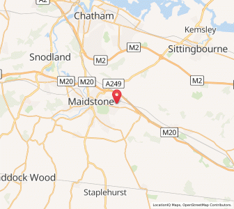 Map of Bearsted, EnglandEngland