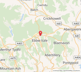 Map of Beaufort, WalesWales