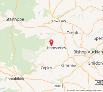 Map of Bedburn, EnglandEngland