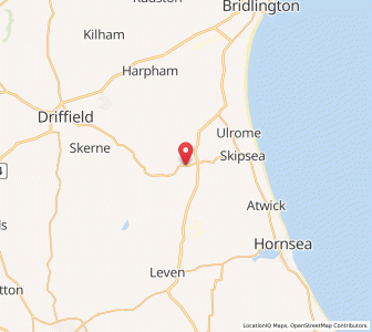 Map of Beeford, EnglandEngland