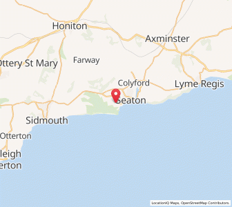 Map of Beer, EnglandEngland