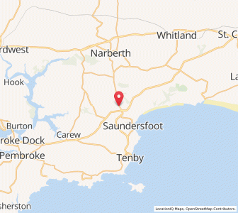 Map of Begelly, WalesWales