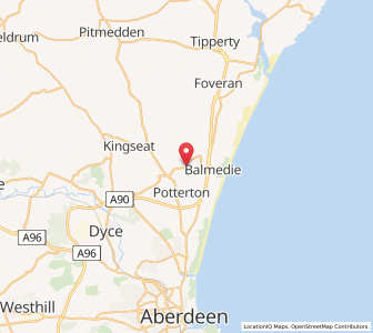 Map of Belhelvie, ScotlandScotland