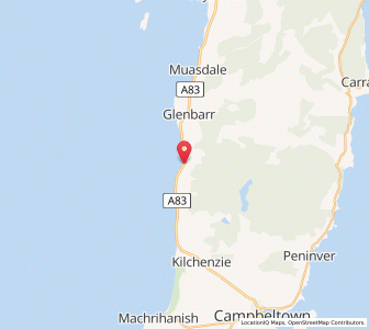 Map of Bellochantuy, ScotlandScotland