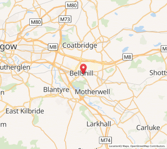 Map of Bellshill, ScotlandScotland