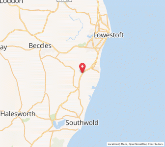 Map of Benacre, EnglandEngland