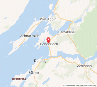 Map of Benderloch, ScotlandScotland