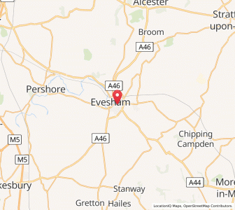 Map of Bengeworth, EnglandEngland