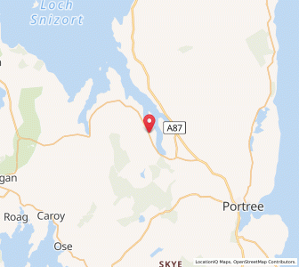 Map of Bernisdale, ScotlandScotland