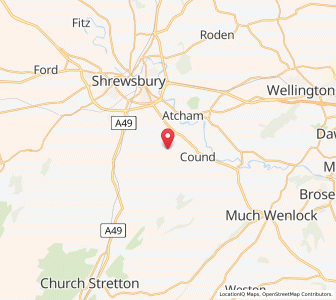 Map of Berrington, EnglandEngland