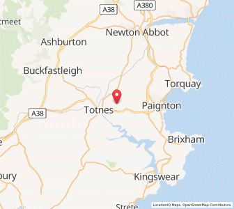 Map of Berry Pomeroy, EnglandEngland