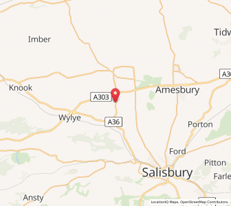 Map of Berwick Saint James, EnglandEngland