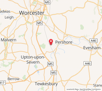 Map of Besford, EnglandEngland