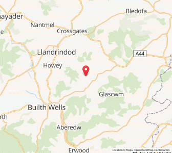 Map of Bettws Disserth, WalesWales