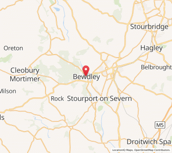 Map of Bewdley, EnglandEngland