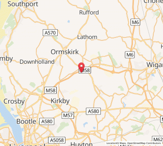 Map of Bickerstaffe, EnglandEngland