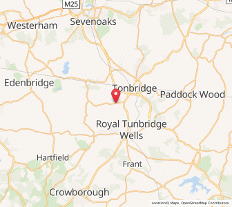 Map of Bidborough, EnglandEngland