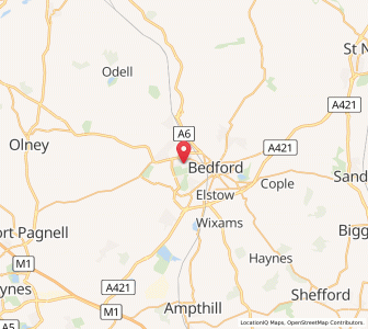 Map of Biddenham, EnglandEngland