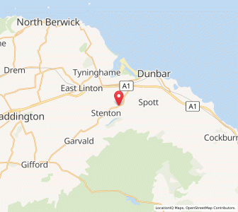 Map of Biel, ScotlandScotland